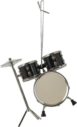 Black Drum Set - Broadway Gifts Co. Ornament