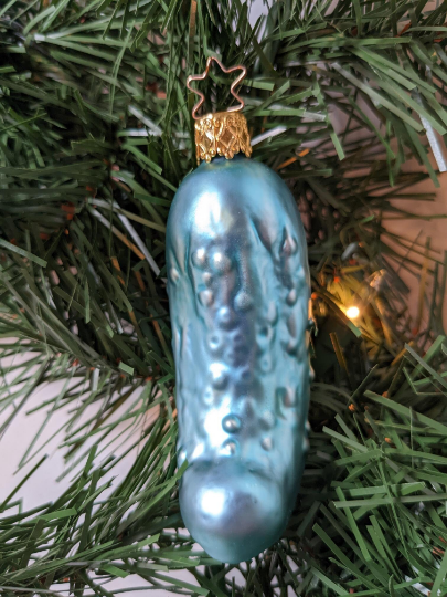 Pickle Retired Old World Christmas Inge Glas Ornament