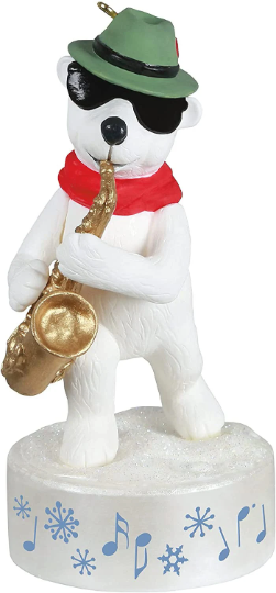 Musical Stylin' Saxophone Bear - Hallmark Keepsake Ornament 2021