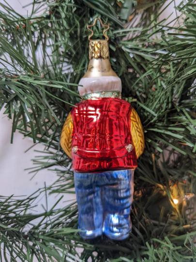 Grandpa Retired Old World Christmas Inge Glas Ornament