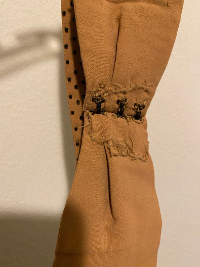 Vintage Tan Fashion Belt with Beads