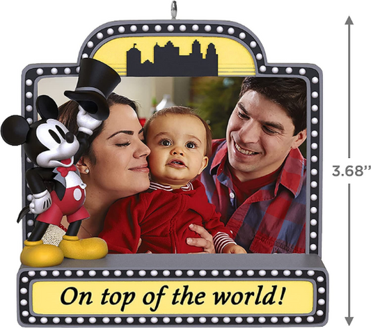 On Top of the World! - Marquee Sign Photo Frame - Hallmark Keepsake Ornament 2021