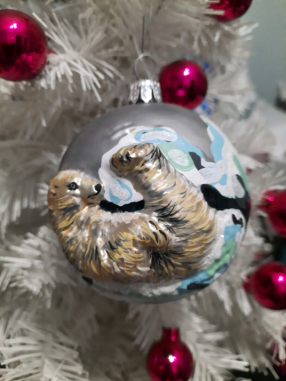 3D Polar Bear Retired Old World Christmas Ornament