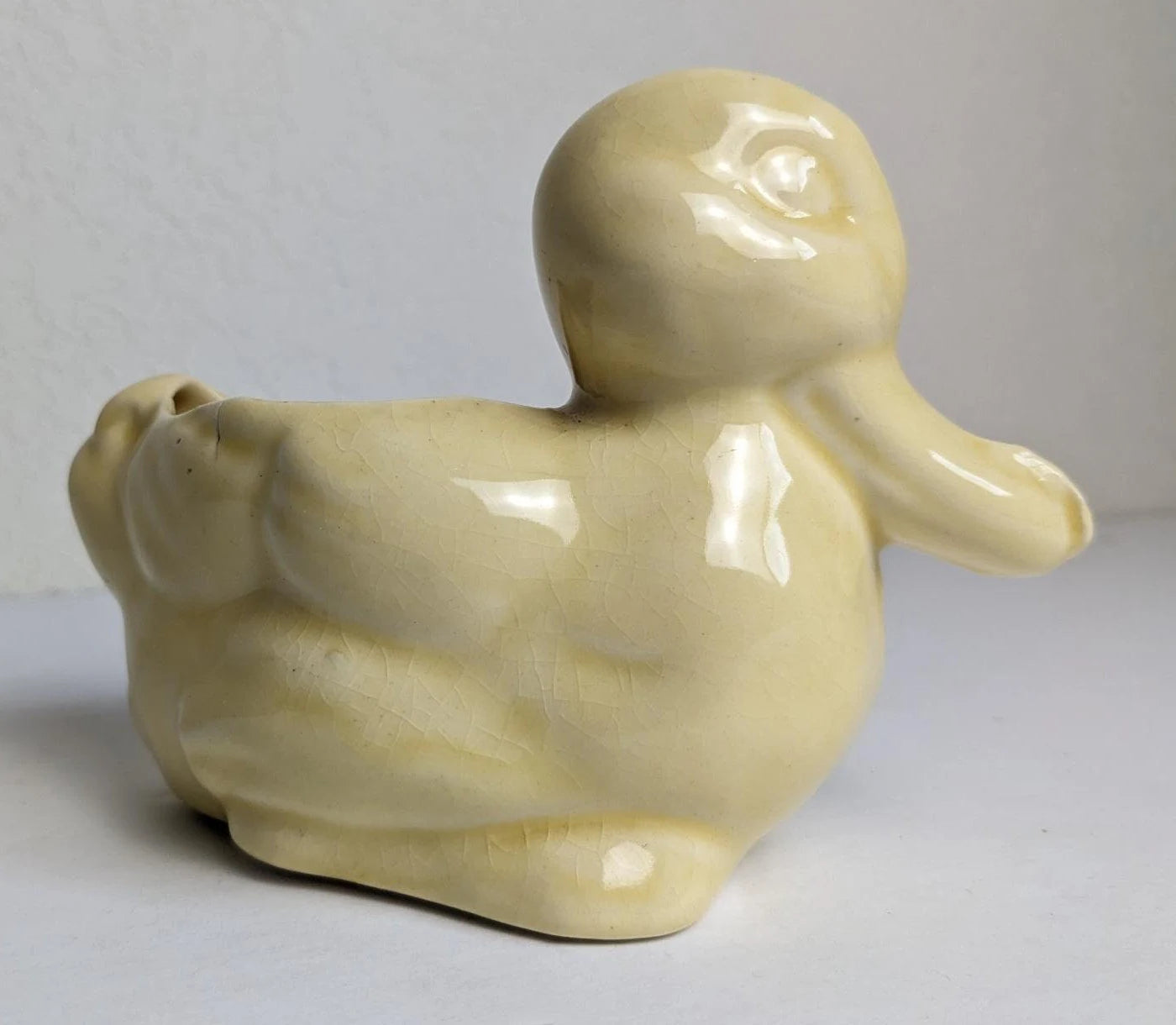 Vintage MCM Ceramic Duck Planter Vase