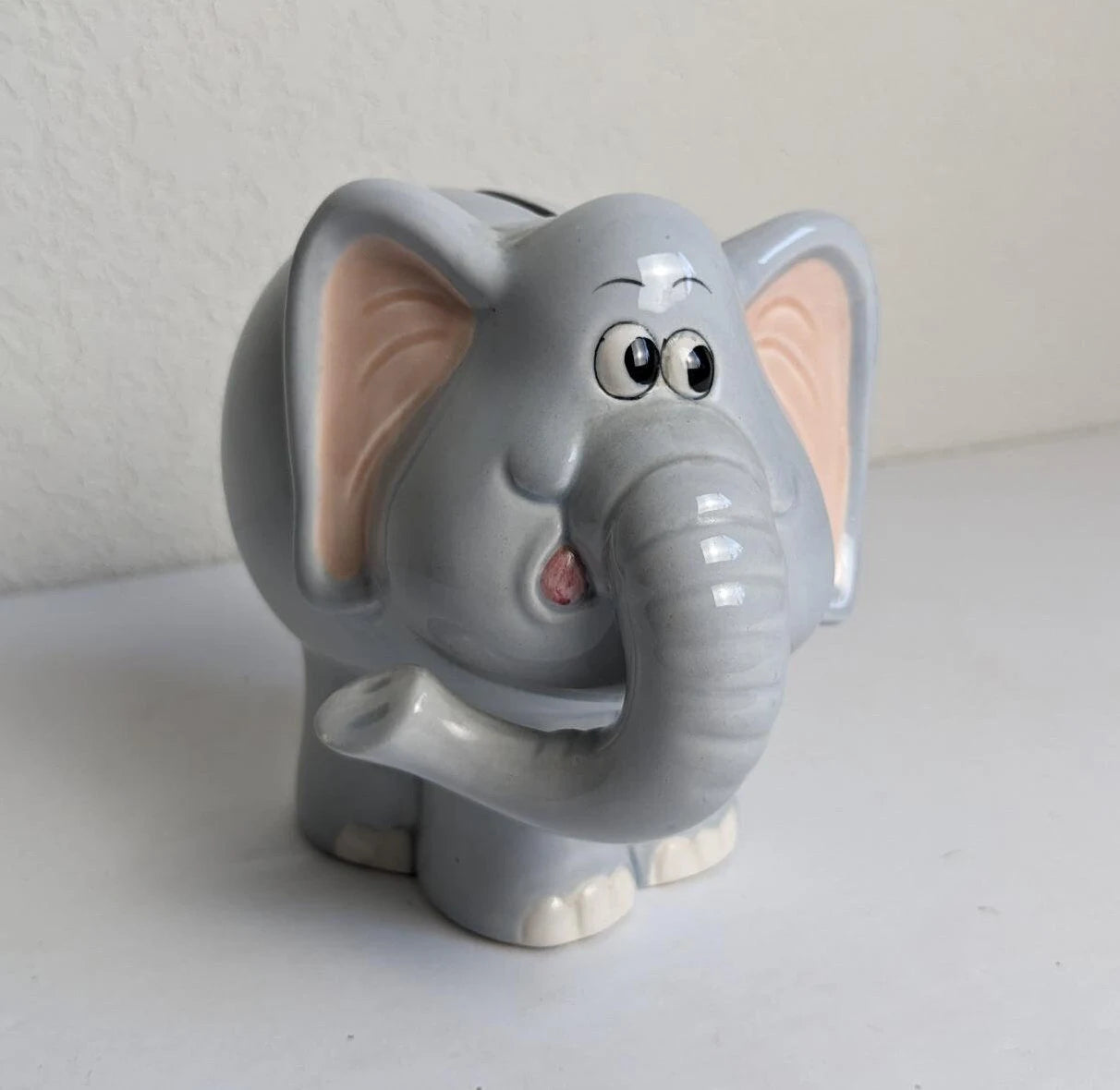 Vintage Papel Elephant Coin Bank