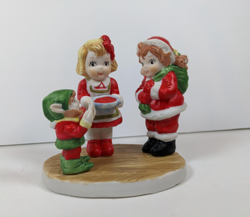 Campbell Soup Kids with Elf Christmas Figurine