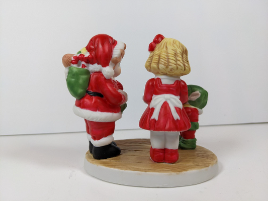 Campbell Soup Kids with Elf Christmas Figurine