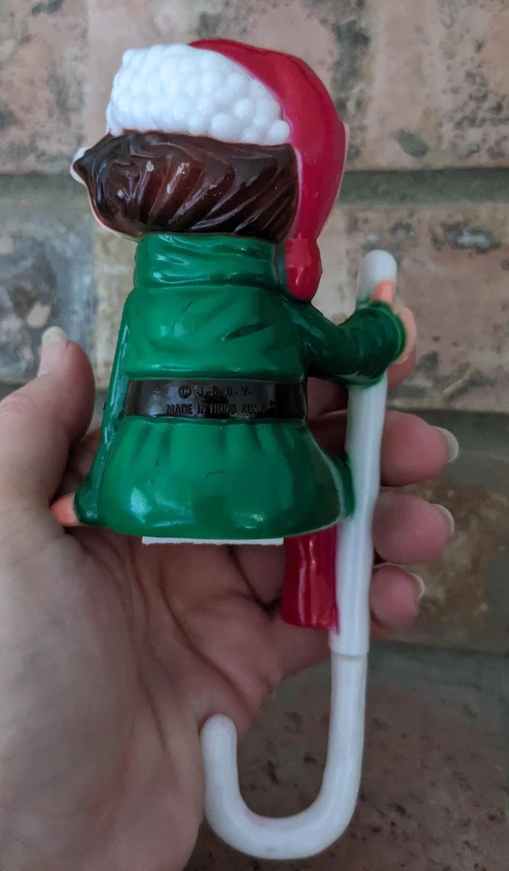 Vintage Elf and Mouse Stocking Holders