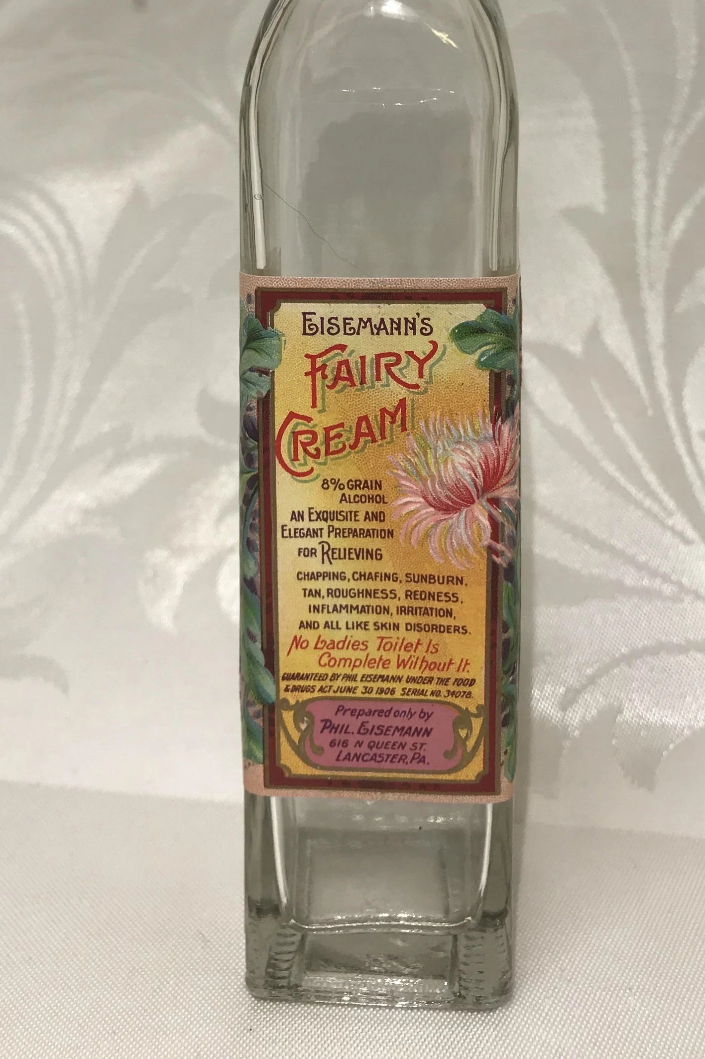 Antique Style Fairy Cream Bottle