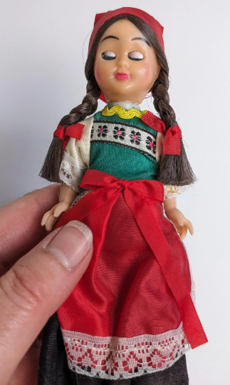 Vintage International Folk Sleepy Eye Doll