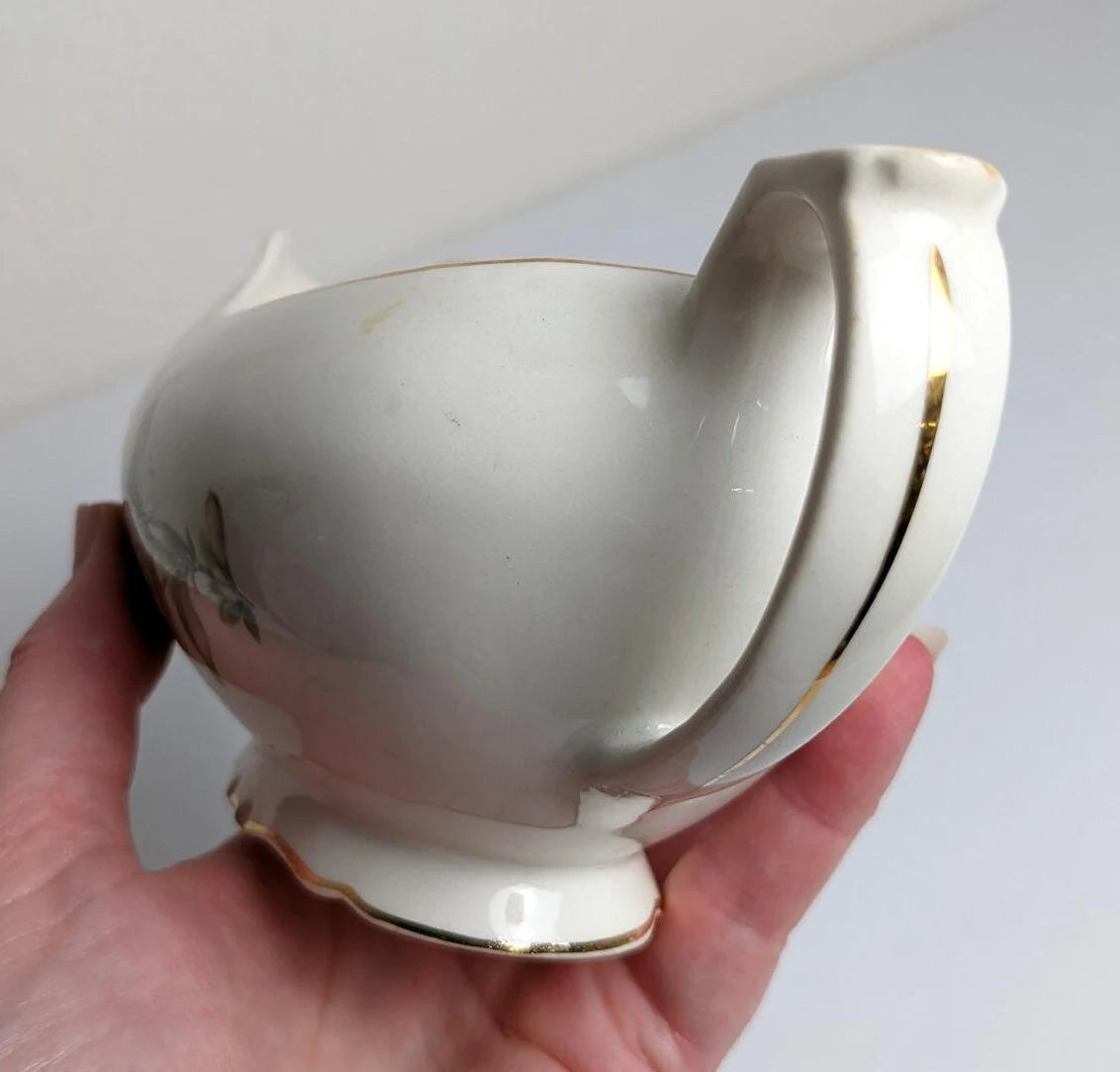 Antique Fine China Gravy Boat