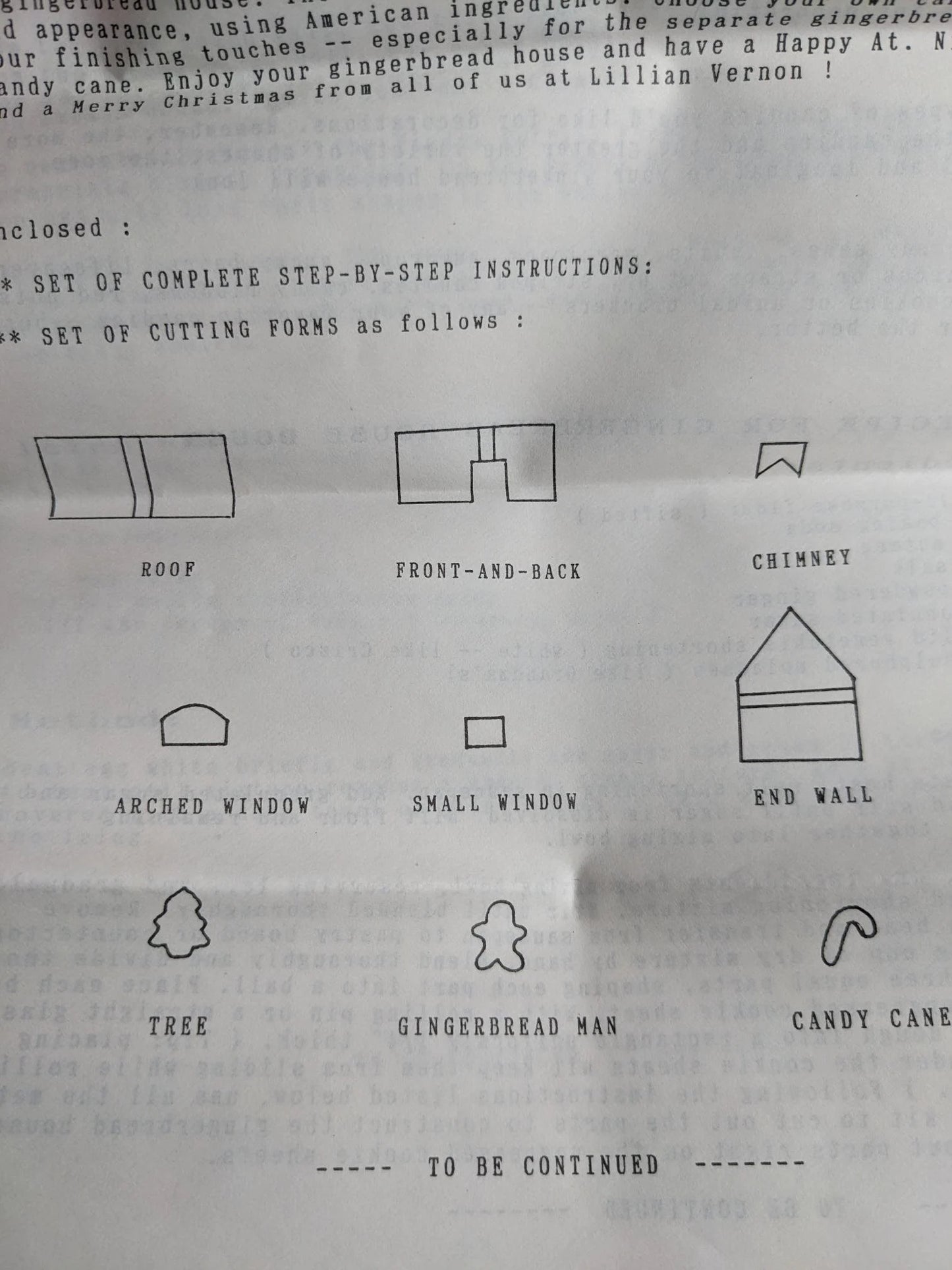 Lillian Vernon's Gingerbread House Kit