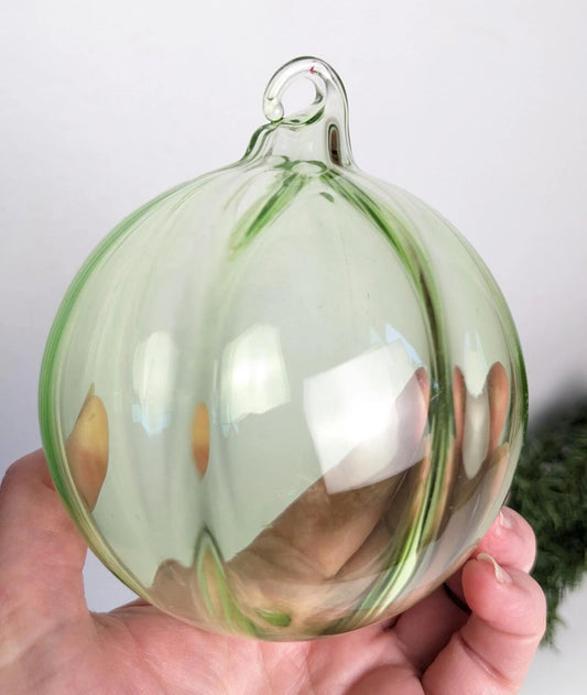 Iridescent Blown Glass Christmas Ornaments