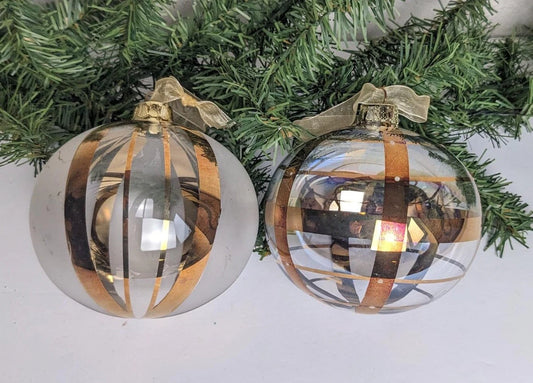 Vintage Large Gold Christmas Ornaments