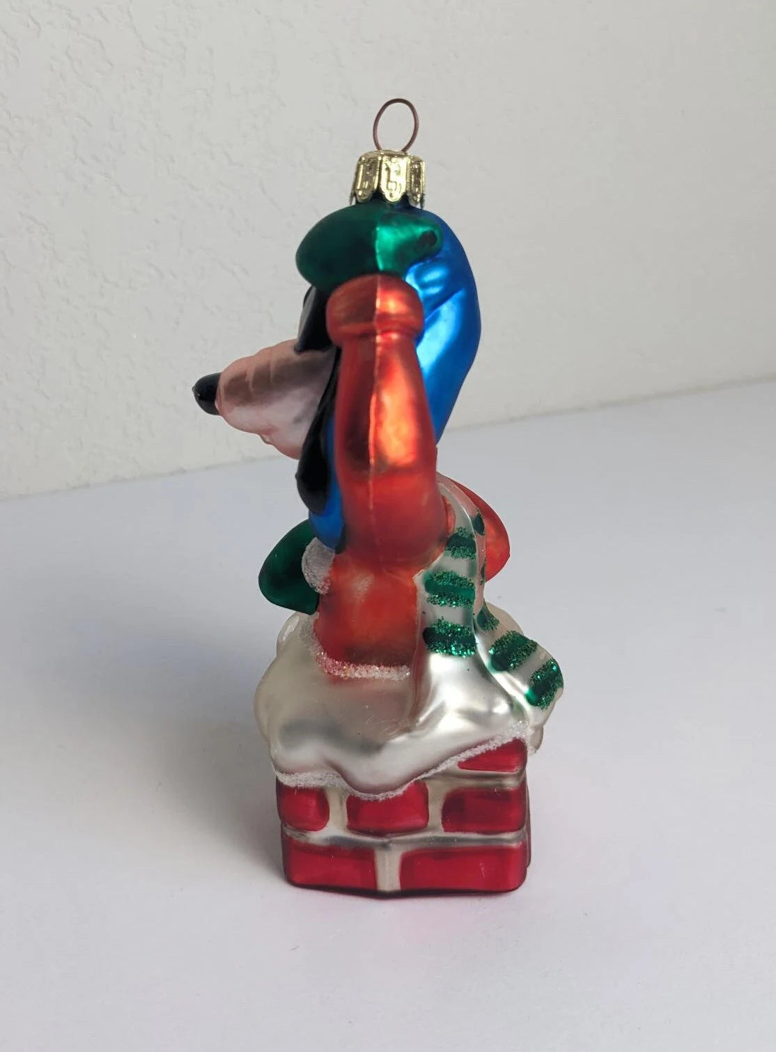 Vintage Mouth Blown Glass Goofy Ornament