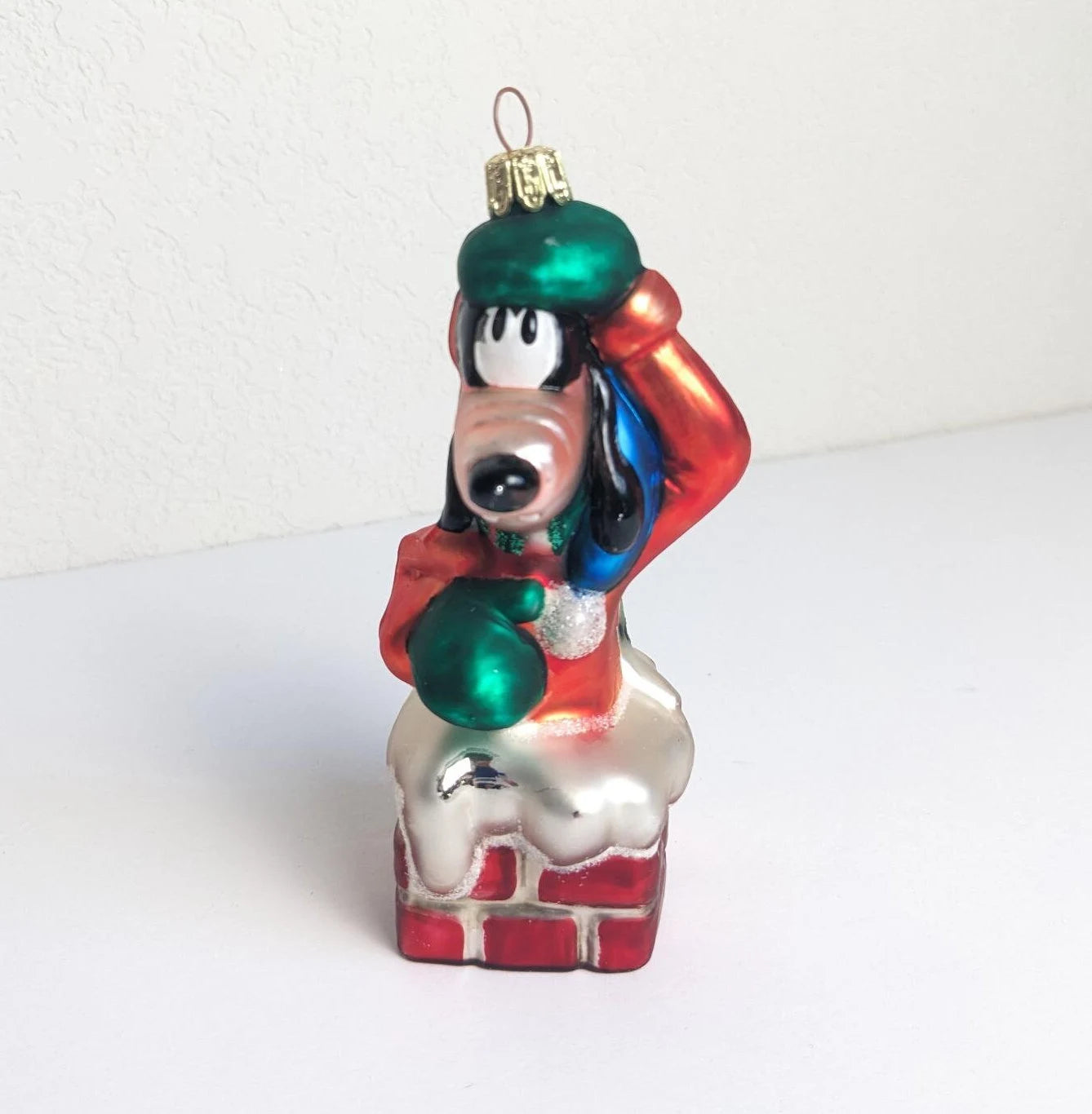 Vintage Mouth Blown Glass Goofy Ornament