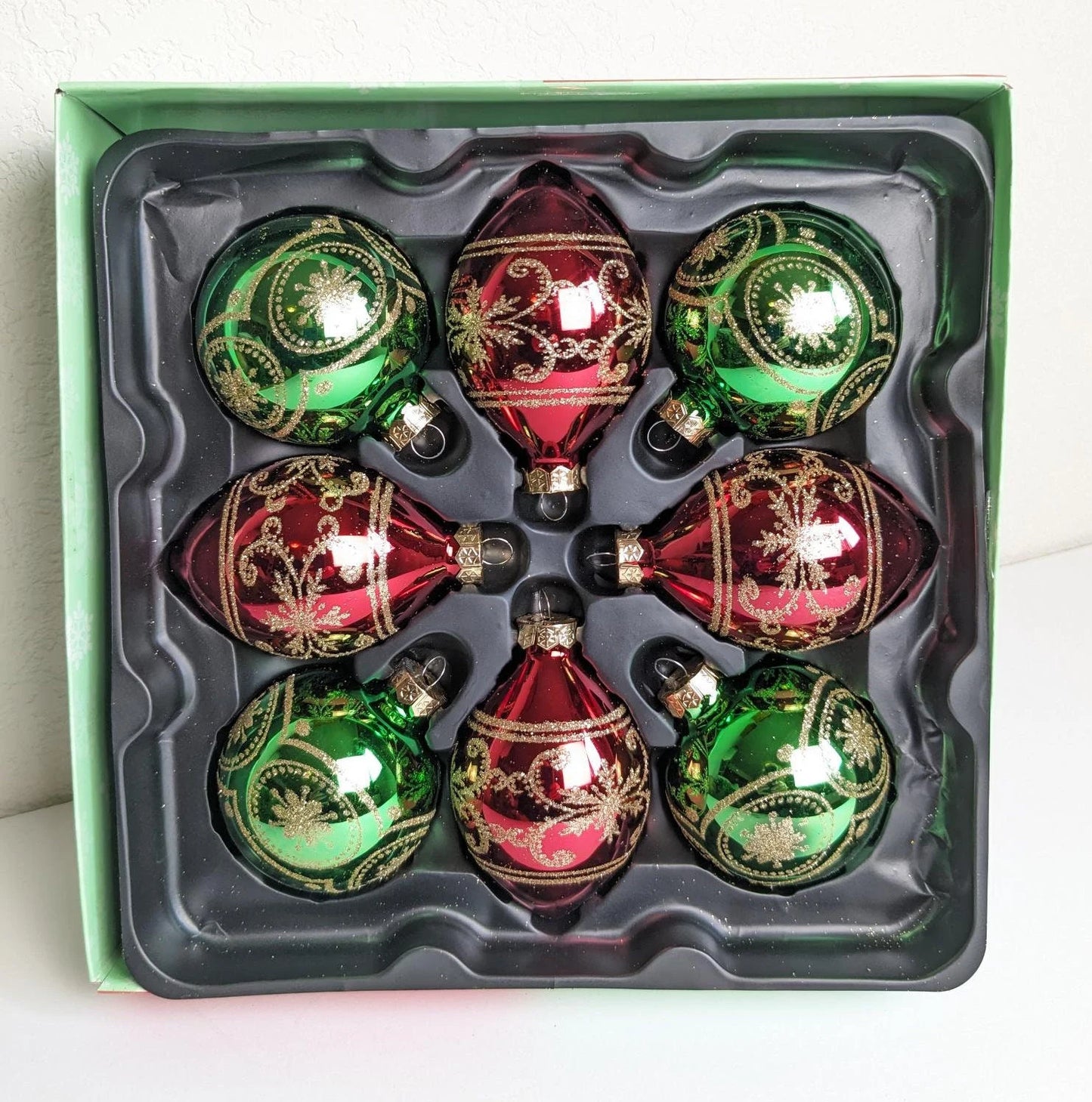 Red and Green Christmas Ornaments