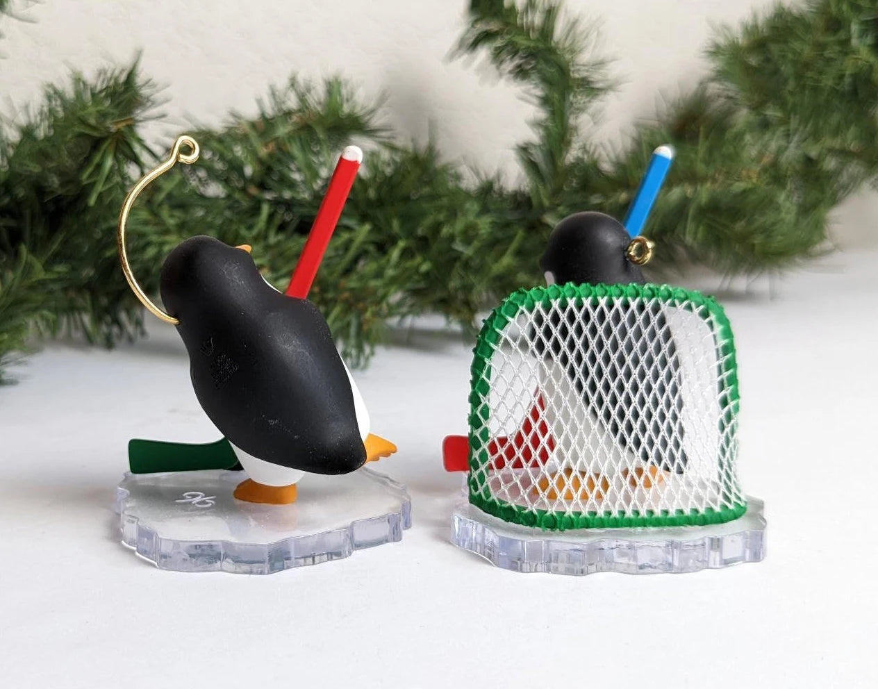 Vintage 1996 Hallmark Goal Line Glory Christmas Ornaments