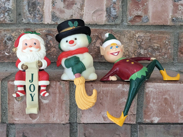 Snowman and Elf Stocking Holders