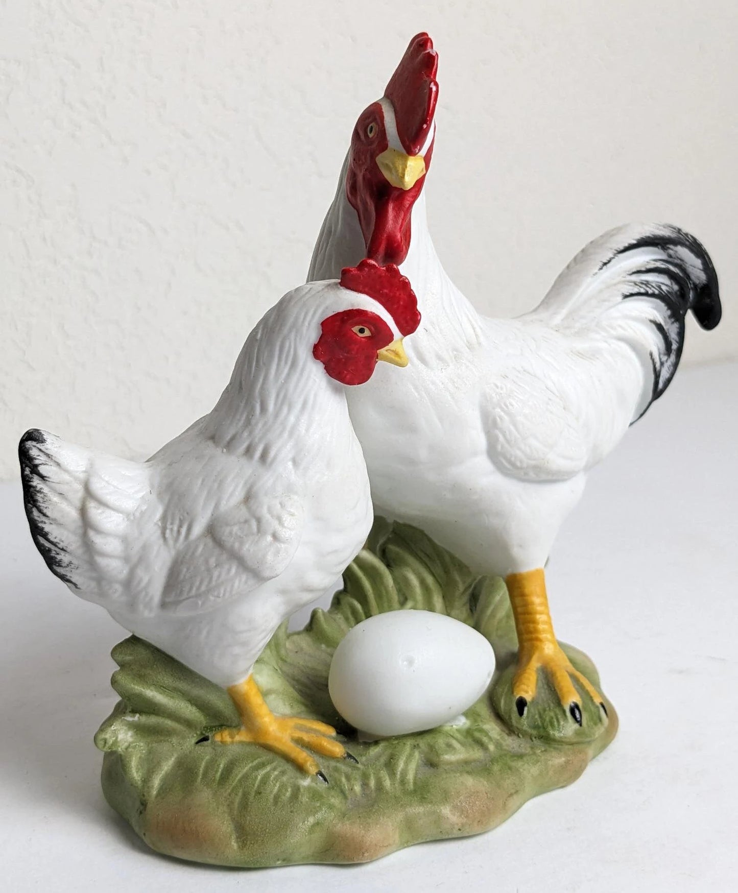 Vintage Homco Chicken and Rooster Figurine