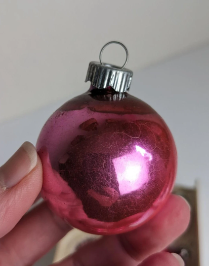 Variety of Hot Pink Christmas Ornaments