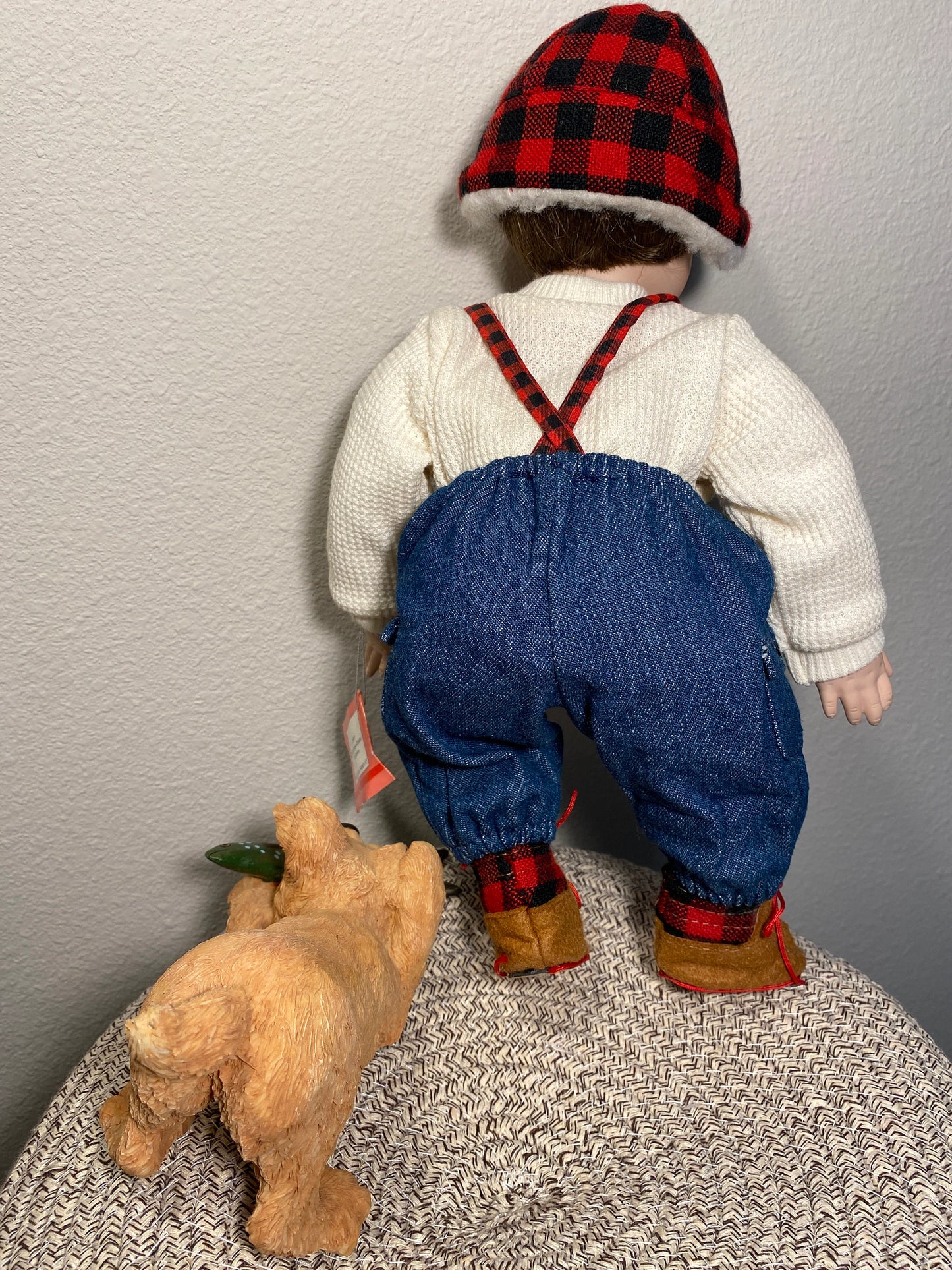 Vintage Fishin' Buddies Porcelain Doll