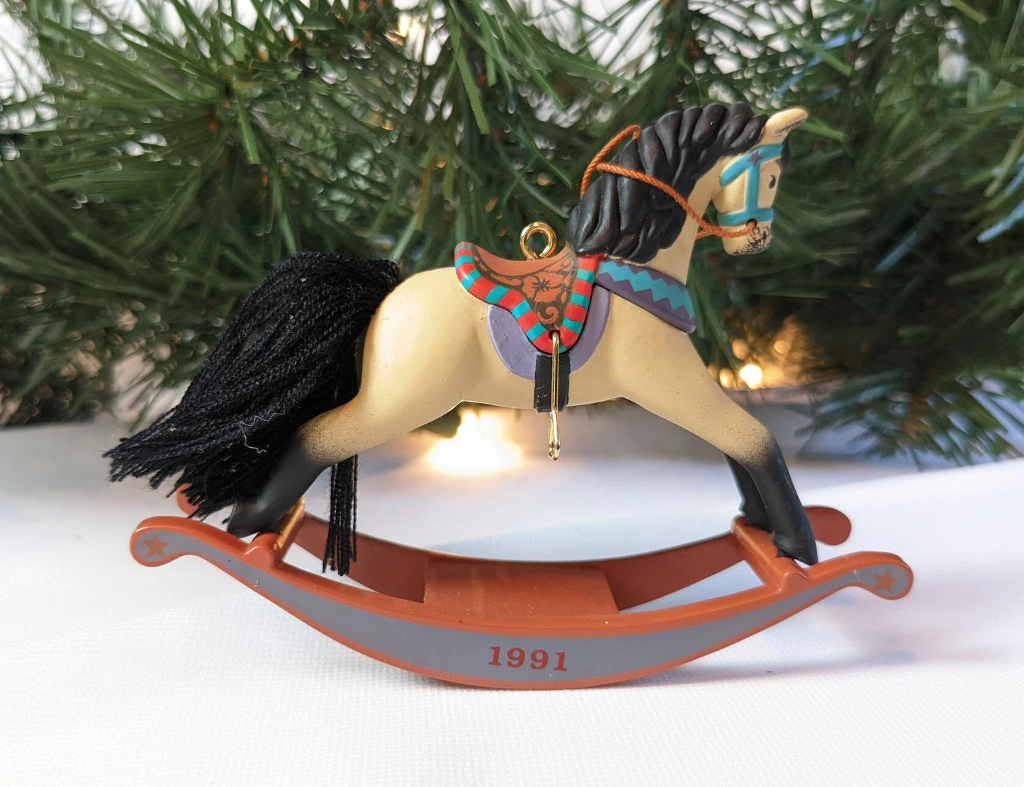 Hallmark 1991 Rocking Horse Christmas Ornament