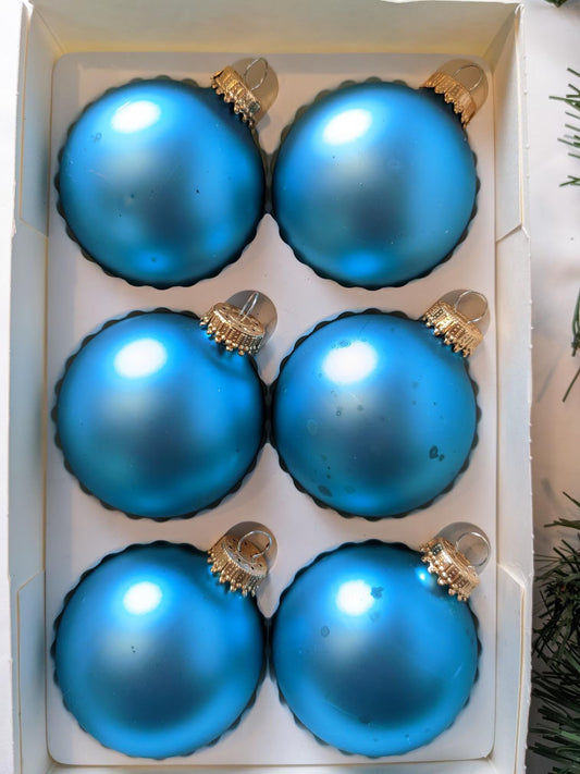 Krebs Turquoise Christmas Ornament Set