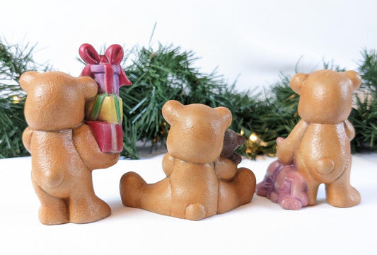 Baby Bear Christmas Figurines