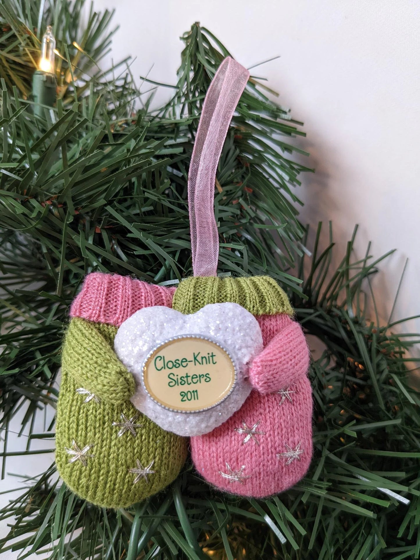 Close-Knit Sisters Christmas Ornament