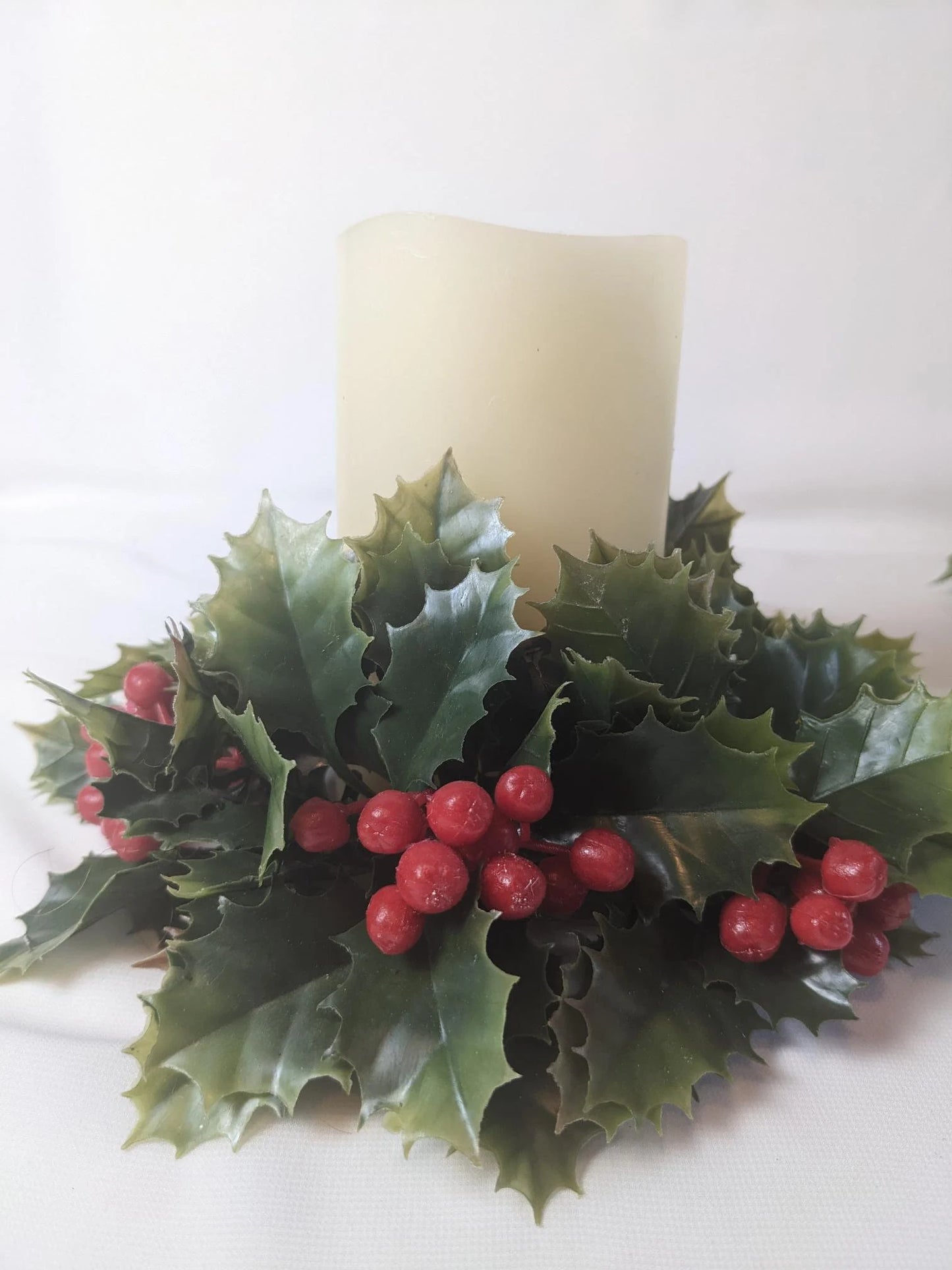 Christmas Plastic Door Wreath & Candle Rings