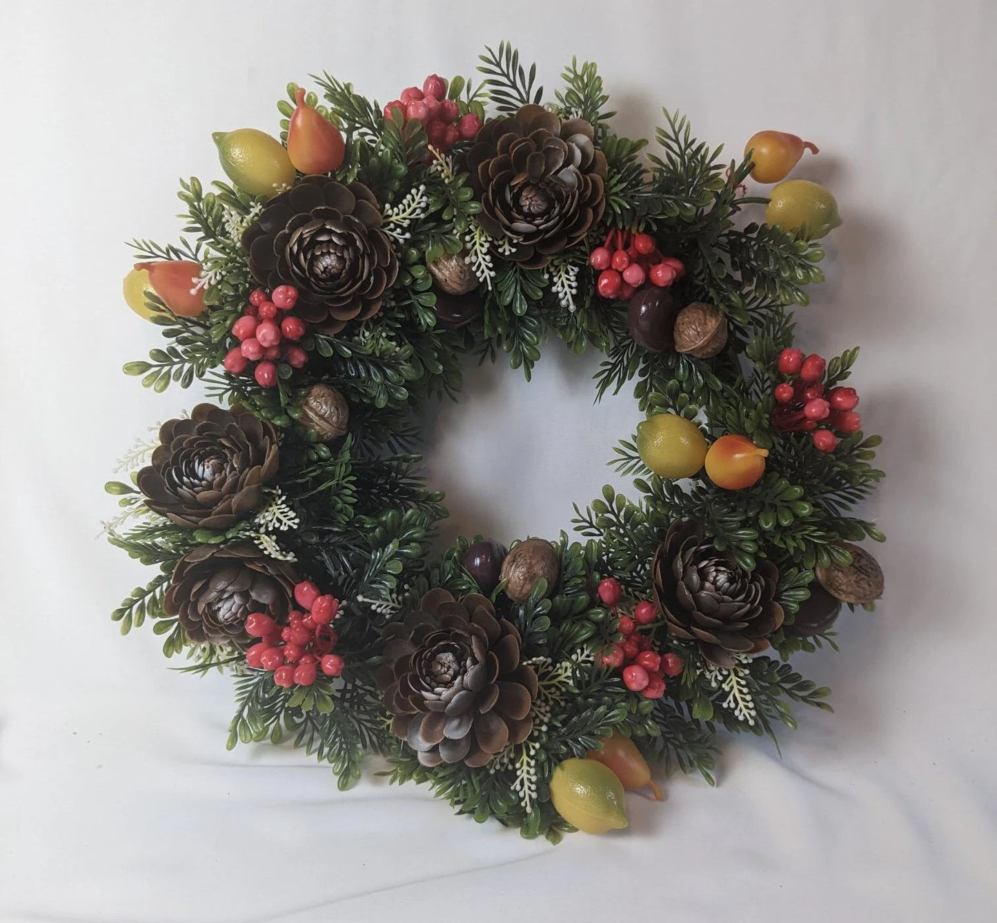 Christmas Plastic Door Wreath & Candle Rings