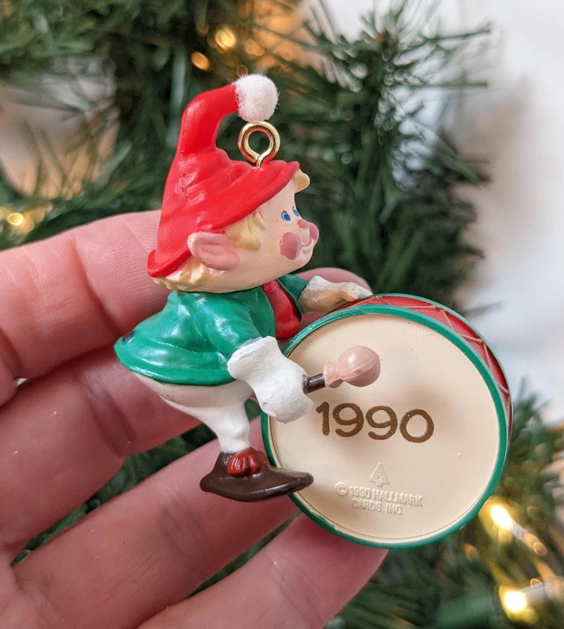 Vintage 1990 Hallmark Hark! It's Herald Christmas Ornament