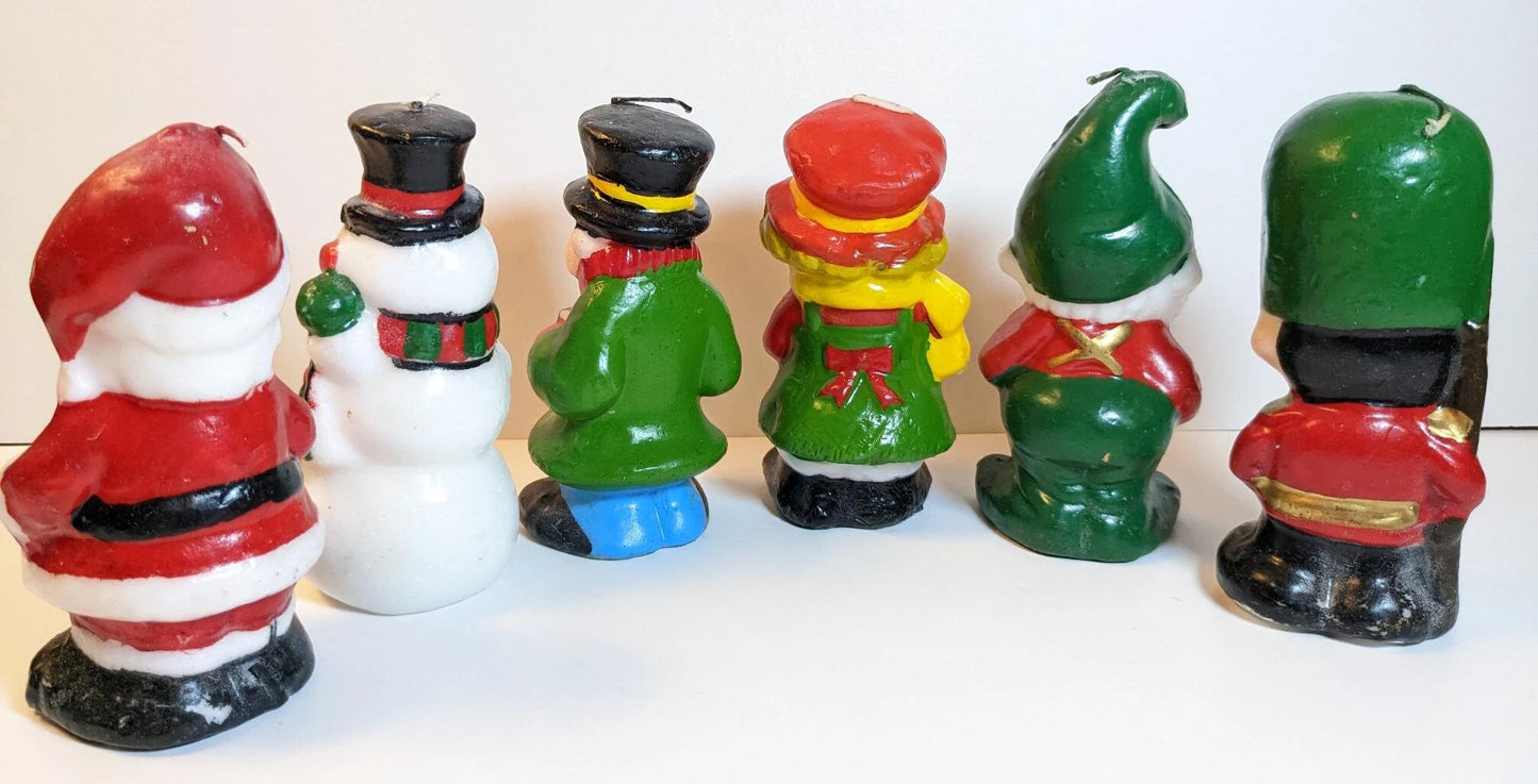 Vintage Interpur Christmas Candle Set