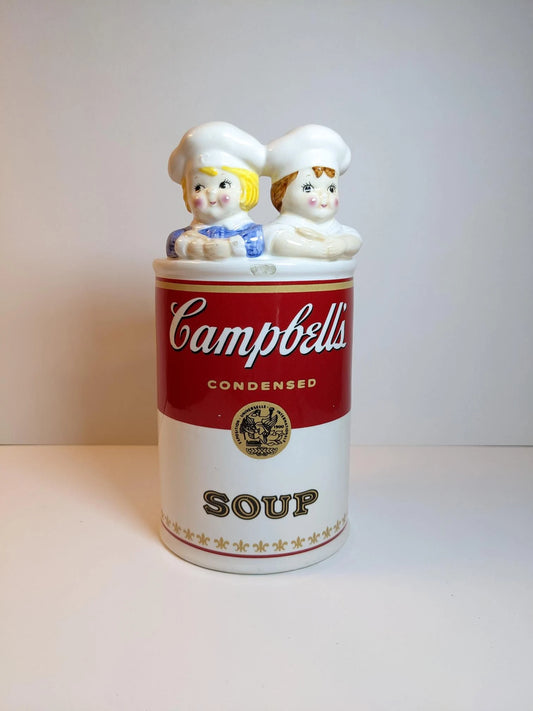 Vintage Ceramic Campbell's Soup Utensil Holder