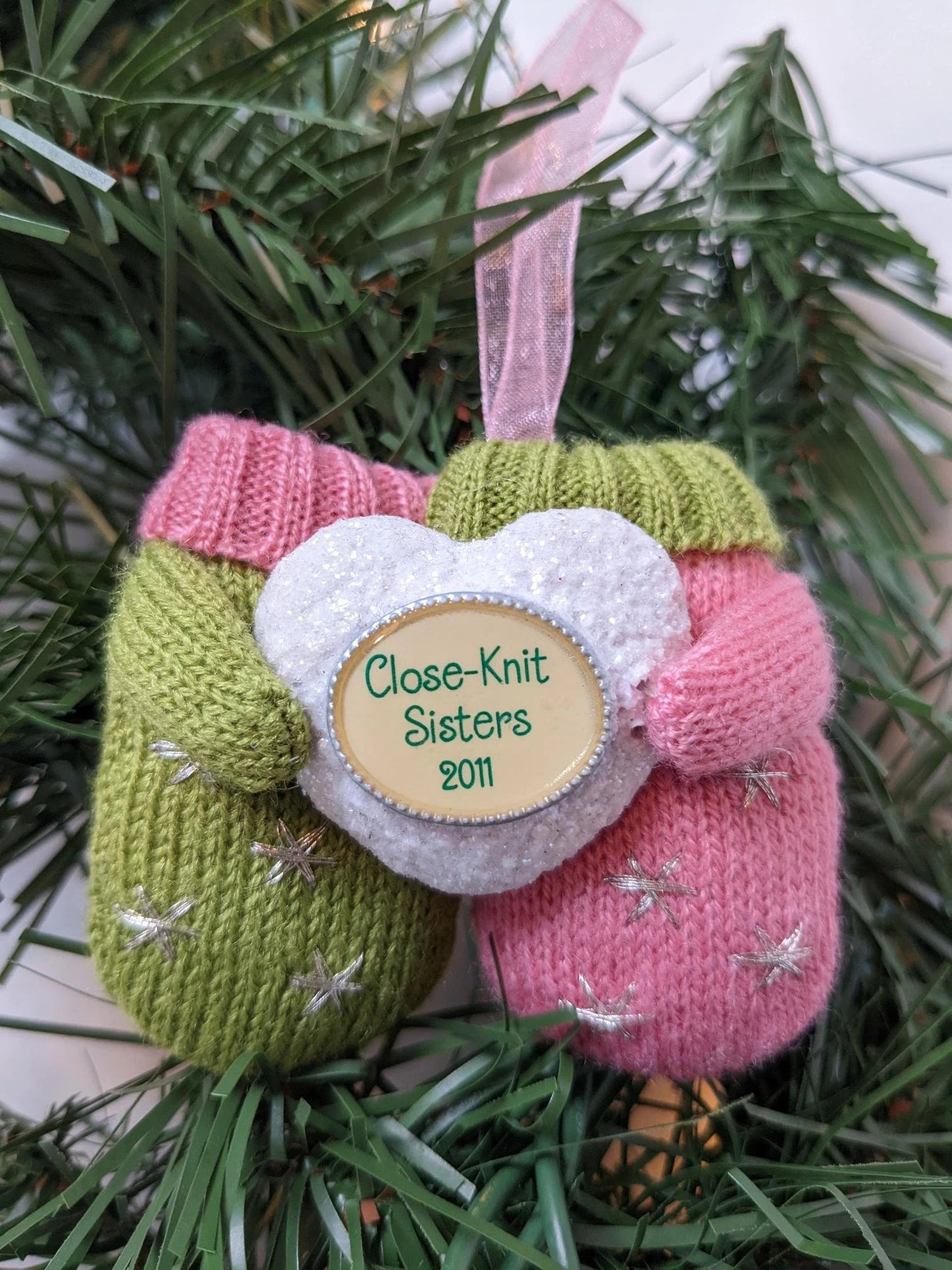 Close-Knit Sisters Christmas Ornament