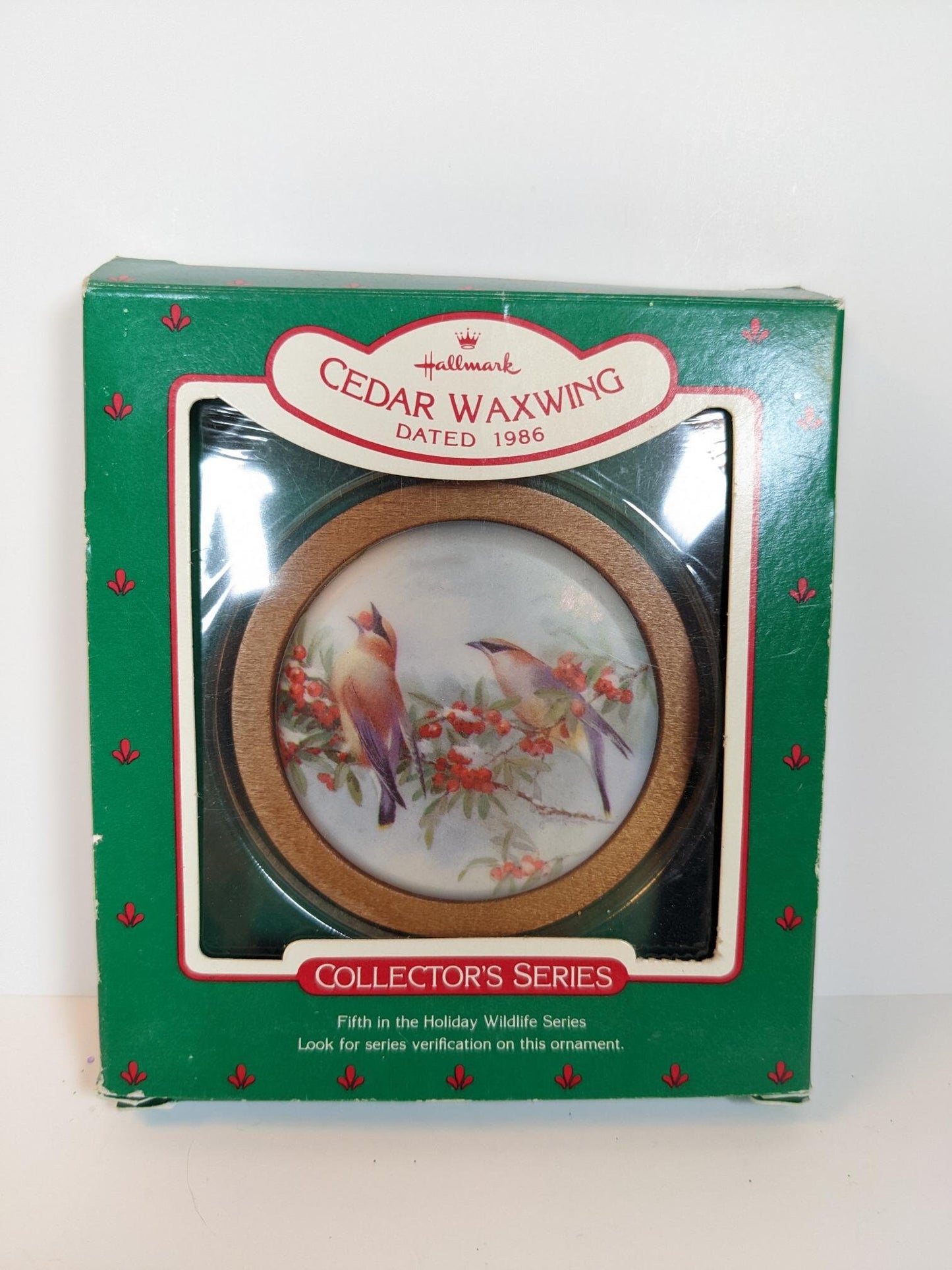 Hallmark 1986 Cedar Waxwing Christmas Ornament, Fifth in the Series