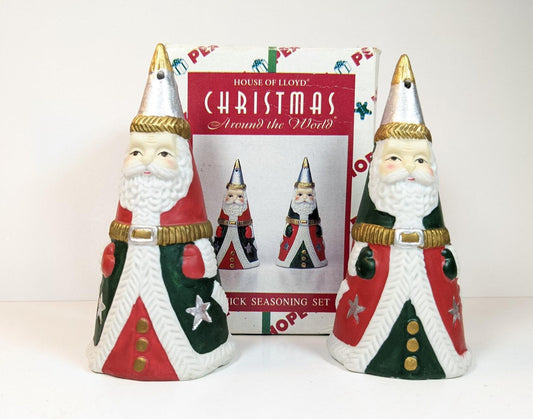 Vintage St. Nick Christmas Salt & Pepper Shakers