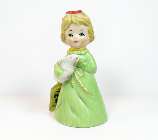 Vintage 1978 Jasco Merri-Bells Girl with Bunny Bell