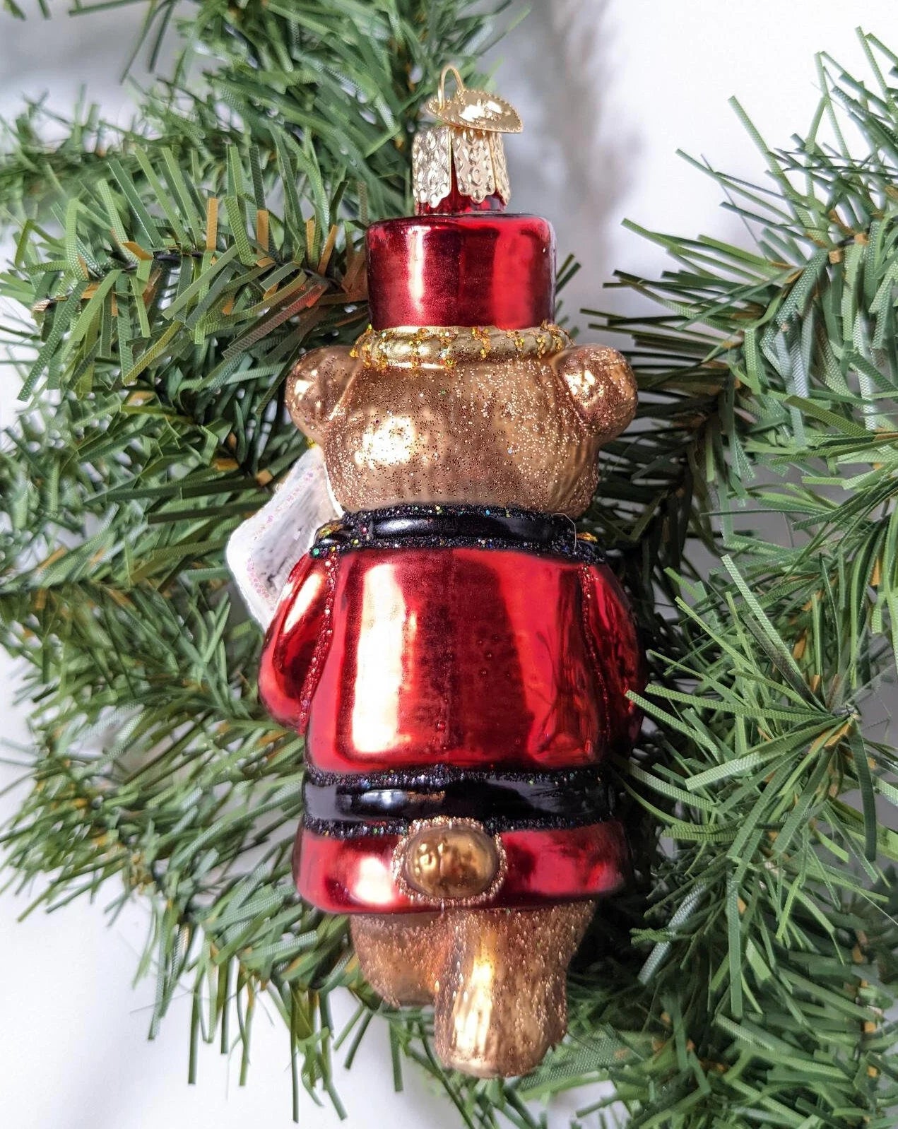 Marching Band Blown Glass Teddy Bear Old World Ornament