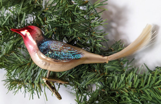 Bird Clip Ornament Retired Old World Christmas Inge Glas Ornament