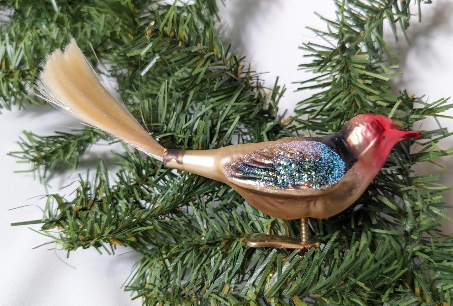 Bird Clip Ornament Retired Old World Christmas Inge Glas Ornament