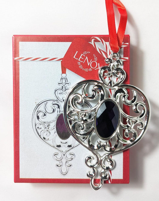 Lenox Silver Plated Heart Spire Ornament