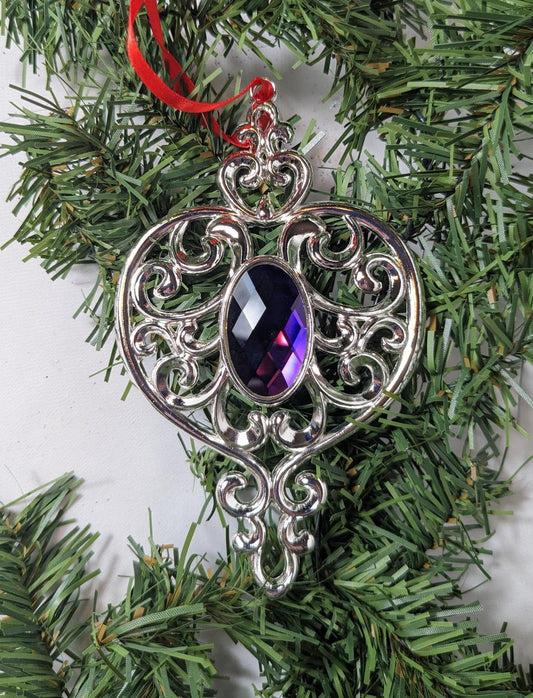 Lenox Silver Plated Heart Spire Ornament