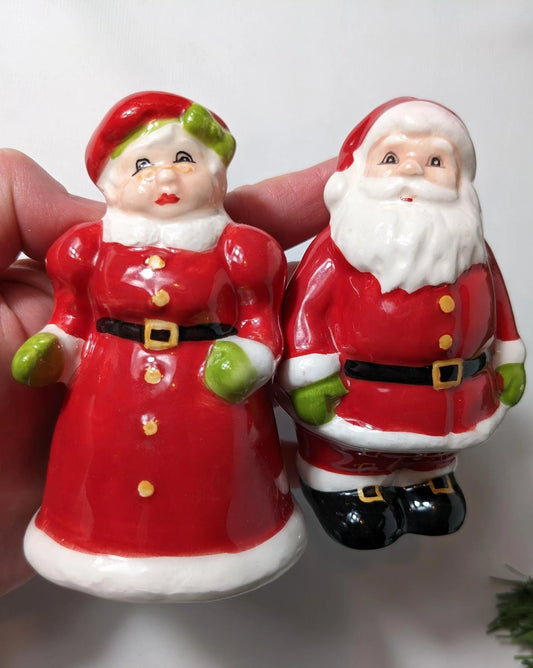 Santa and Mrs. Claus Salt and Pepper Shakers