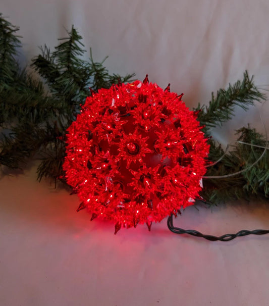 Vintage GE Red Sphere Christmas Light