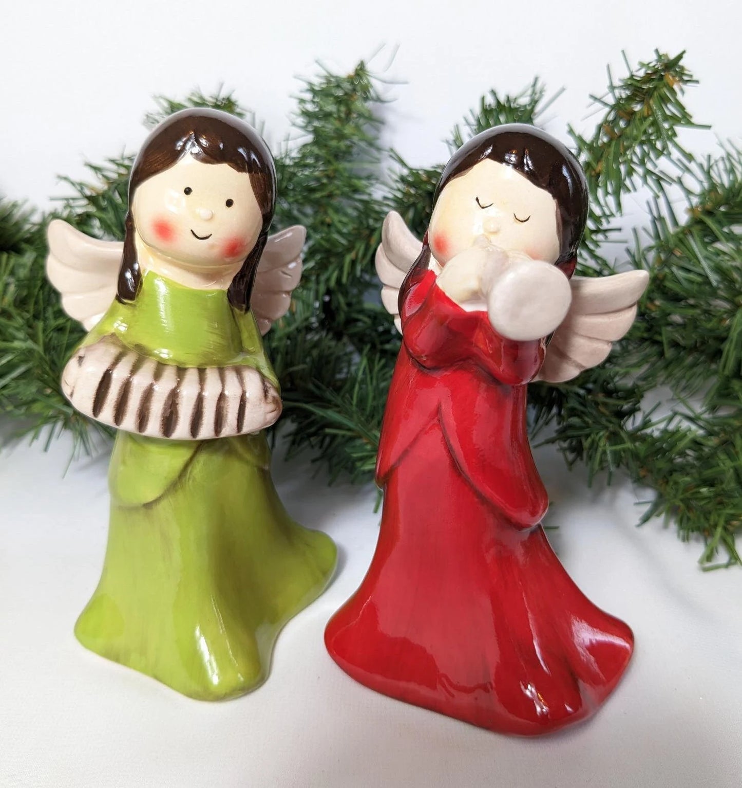 Christmas Musical Angel Figurines by Open Window Designs