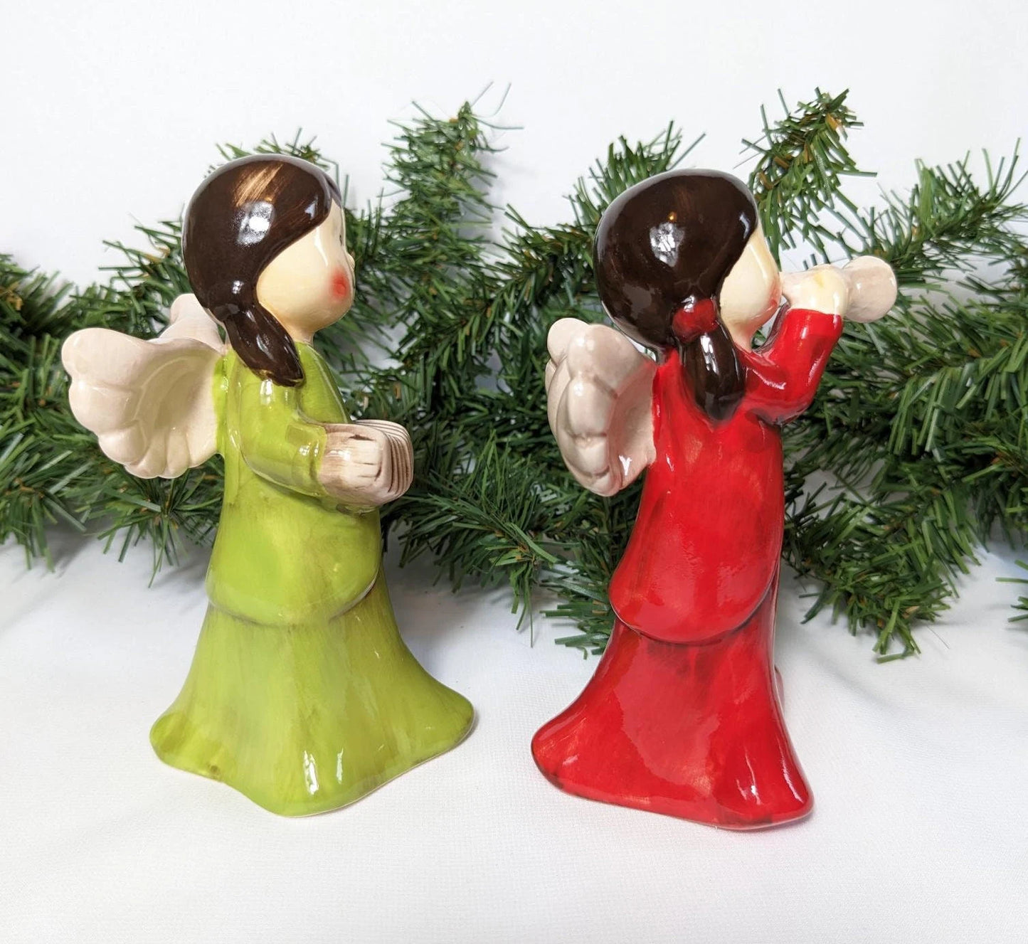 Christmas Musical Angel Figurines by Open Window Designs