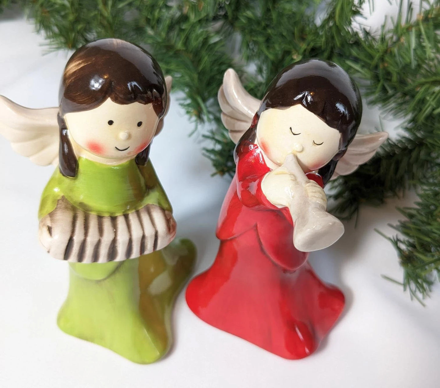 Christmas Musical Angel Figurines by Open Window Designs