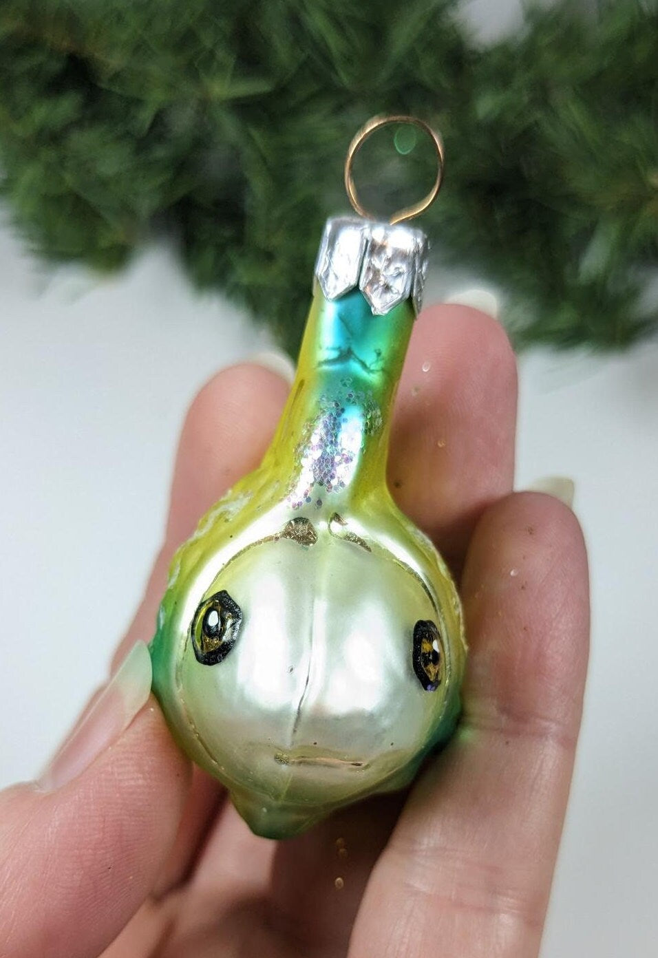 Yellow Fish Christmas Ornament